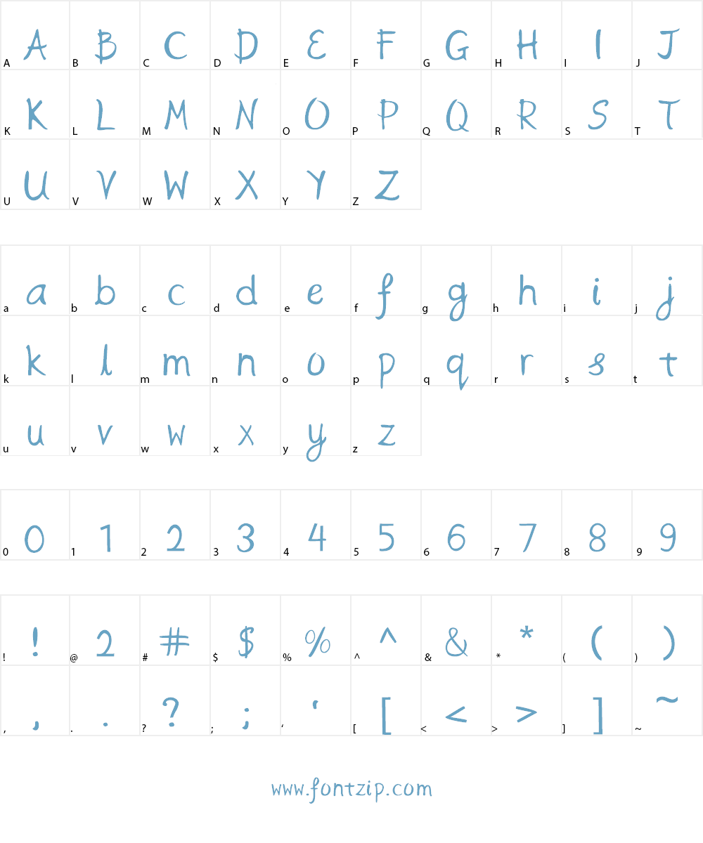 The Ethereal Font Character